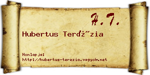 Hubertus Terézia névjegykártya