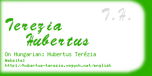 terezia hubertus business card